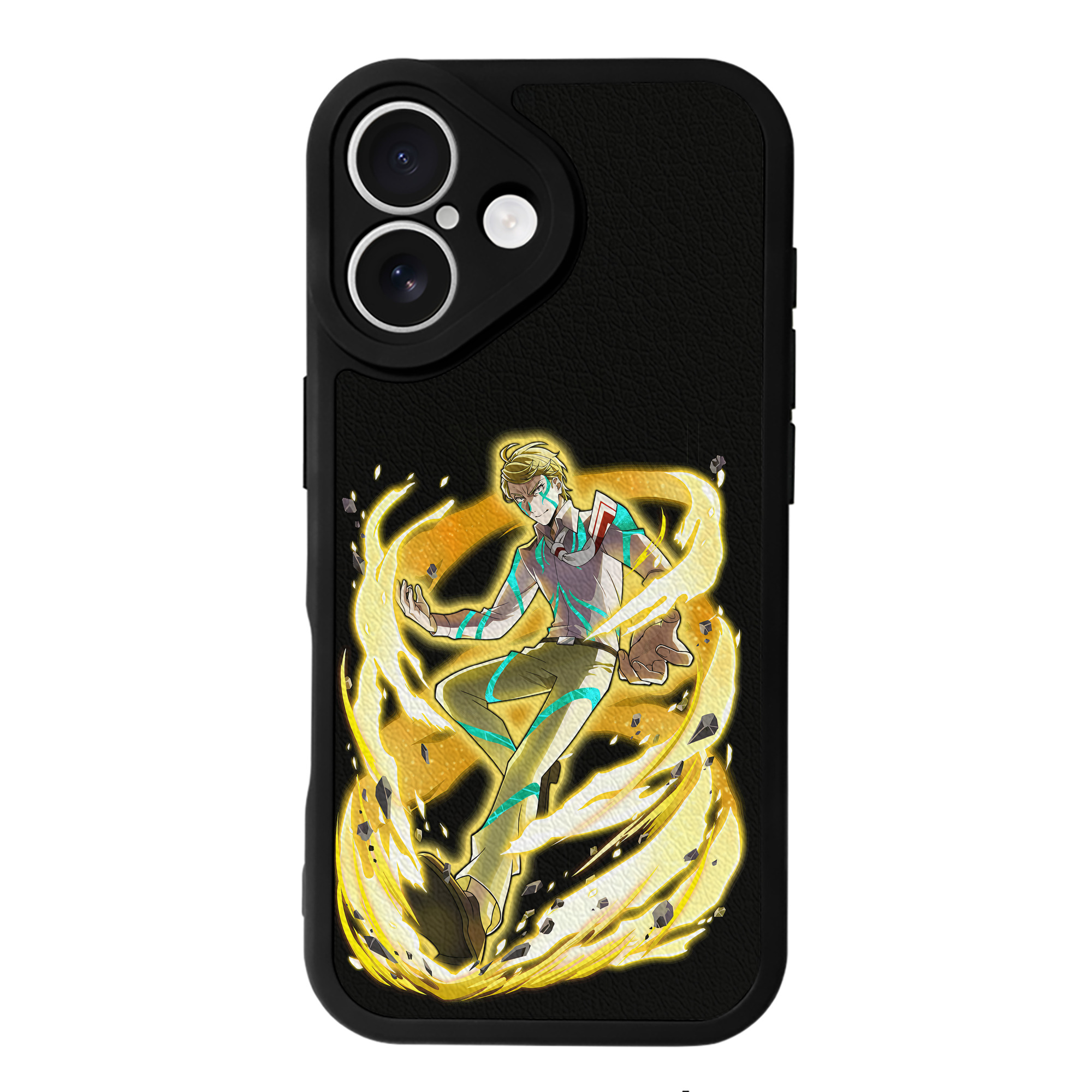 （画像用） 文豪ストレイドッグス Bungo Stray Dogs 【iPhone 16シリーズ対応】シリコンスマホケース（レザー調） 材質：シリコン